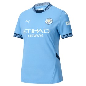 Manchester City Domácí 2024-25 - Dámské Fotbalové Dresy (S/S)
